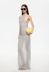 LUX MAXI DRESS - SKY CHECK Lioness Fashion