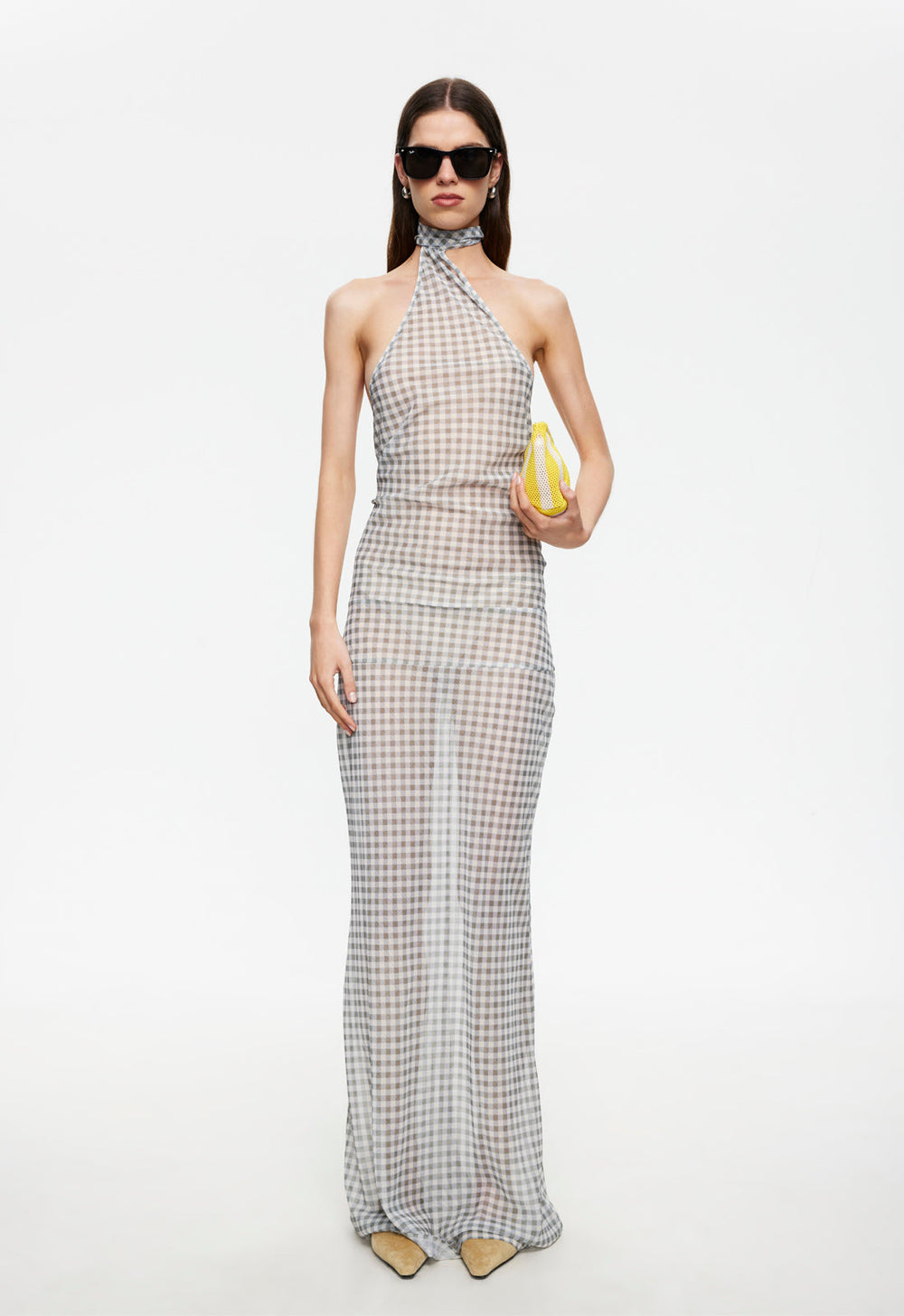 LUX MAXI DRESS - SKY CHECK Lioness Fashion