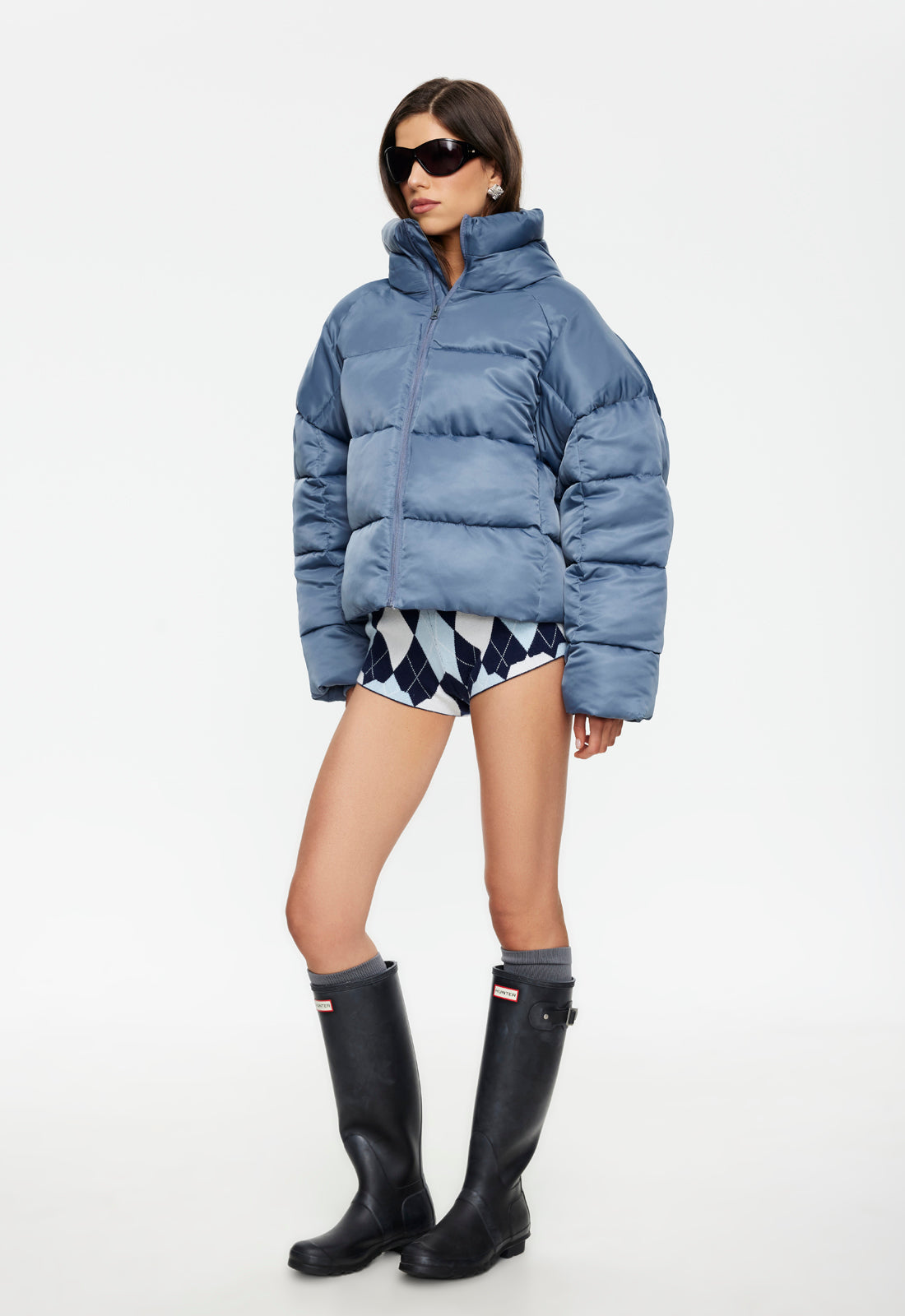 Cindy Puffer Jacket - Slate Lioness Fashion