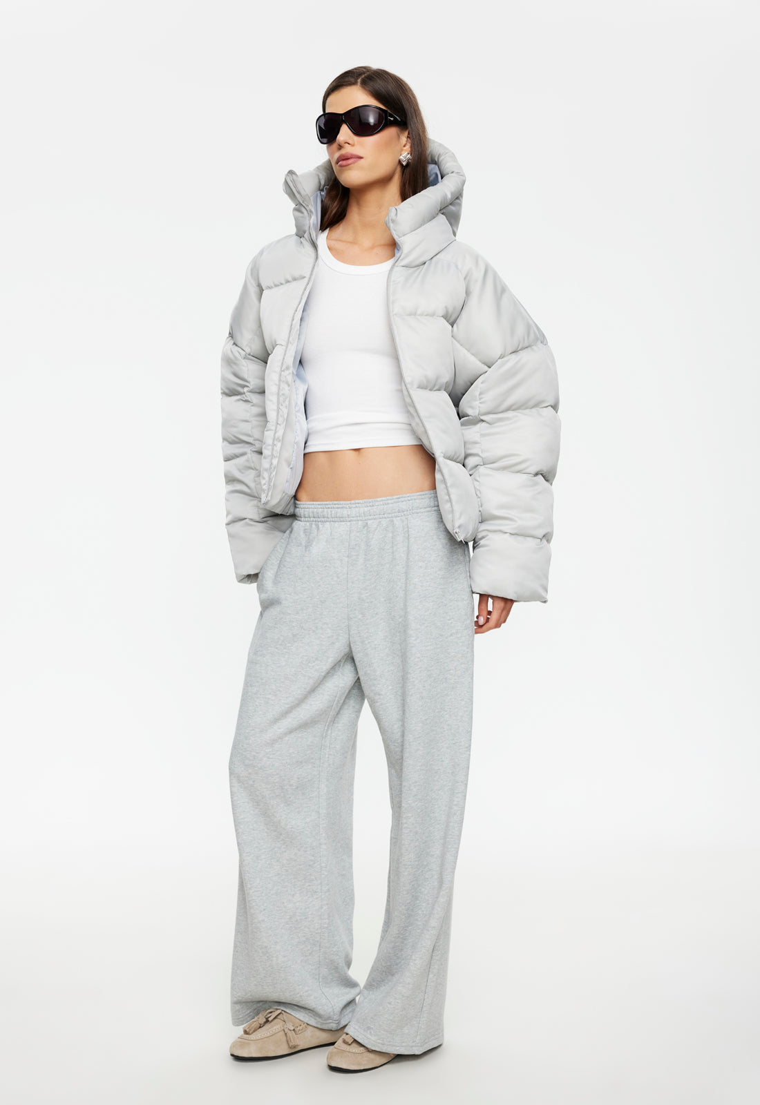 Cindy Puffer Jacket - Ash Lioness Fashion