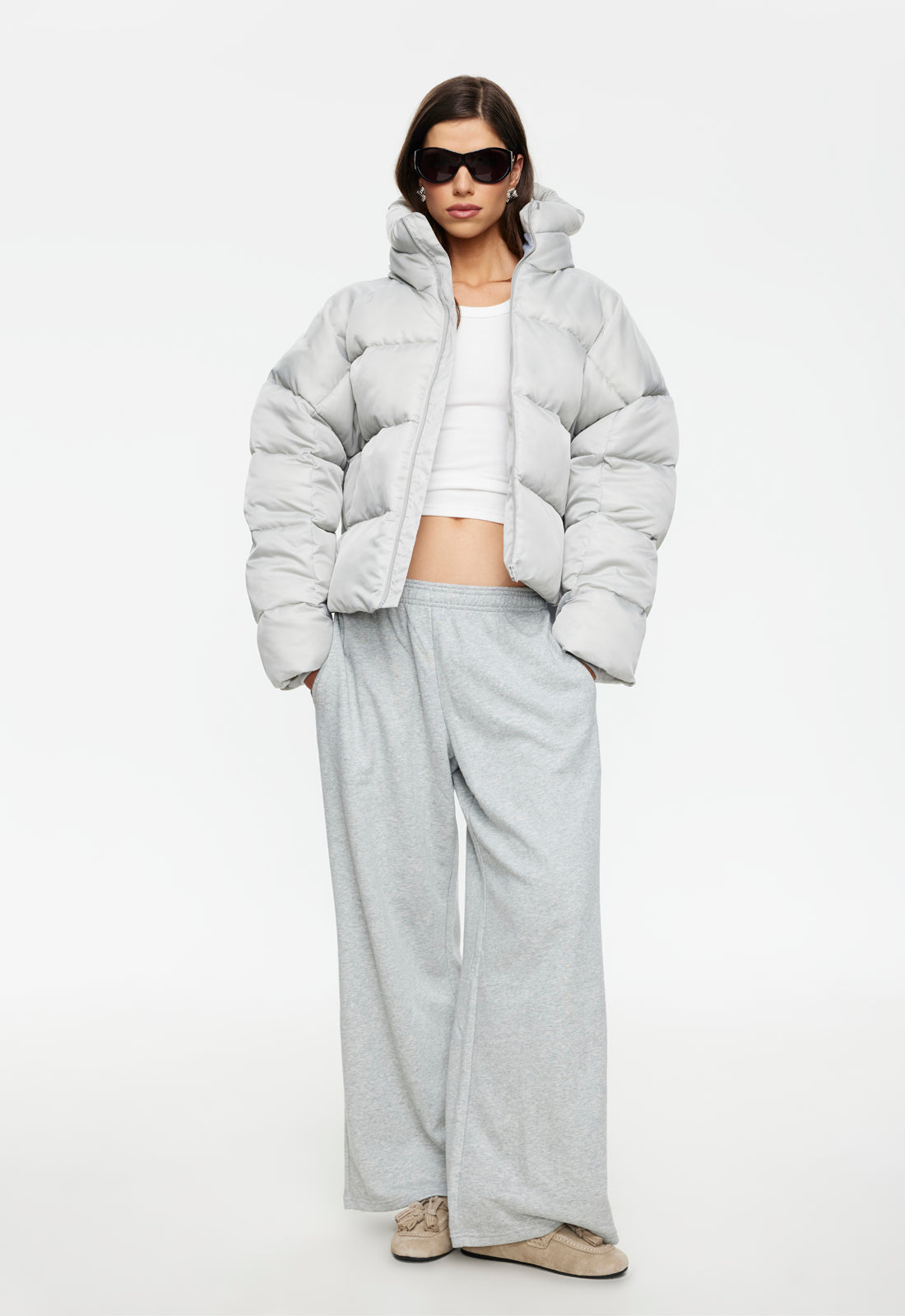 Cindy Puffer Jacket - Ash Lioness Fashion
