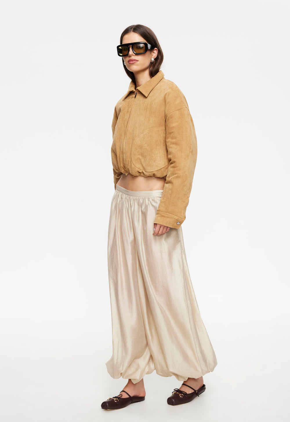 SERRANO BOMBER - CAMEL Lioness Fashion