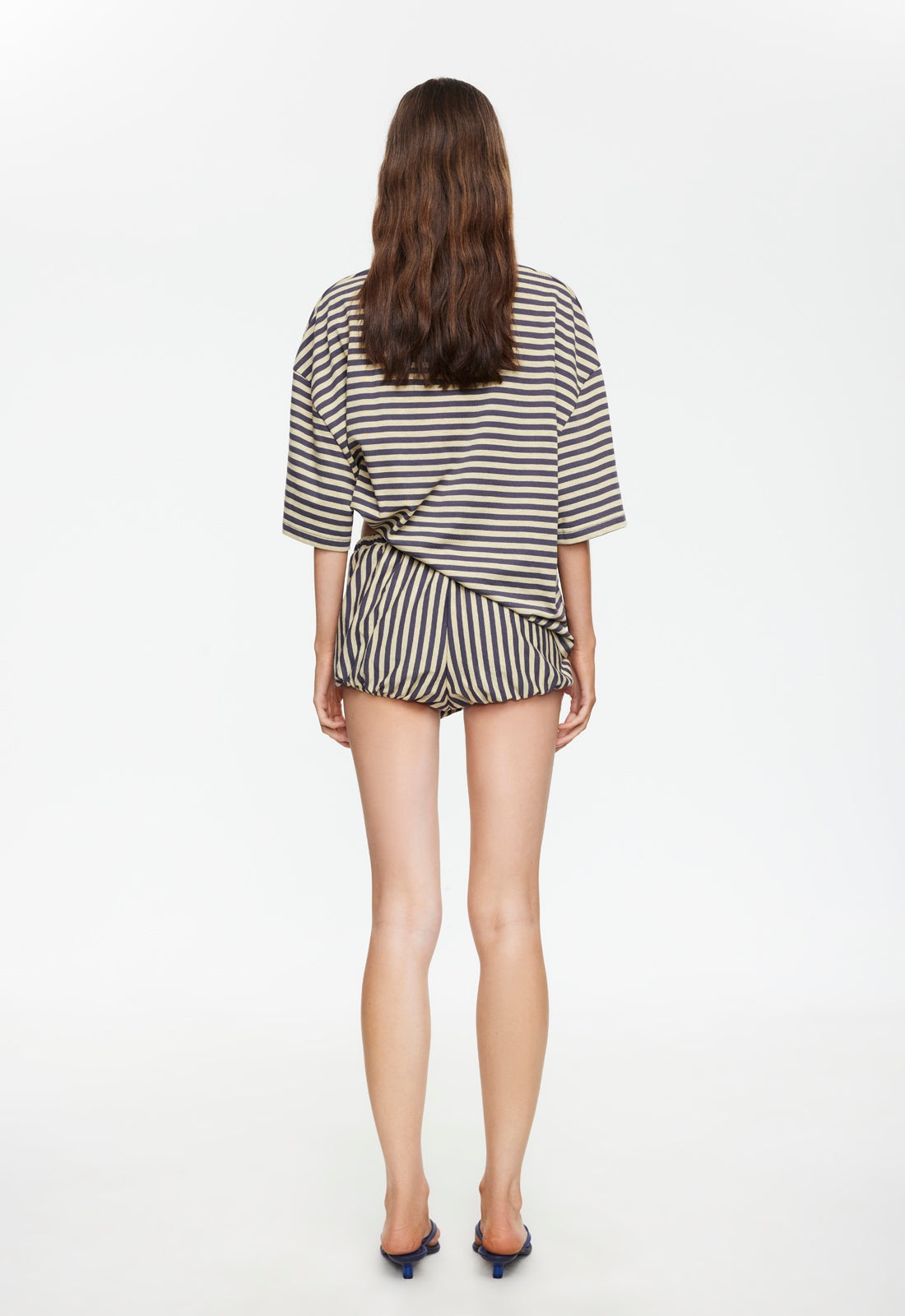 Bloom Bubble Skort - Beige Stripe Lioness Fashion