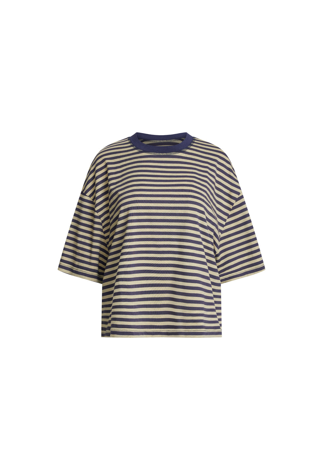 Bloom Short Sleeve - Beige Stripe Lioness Fashion