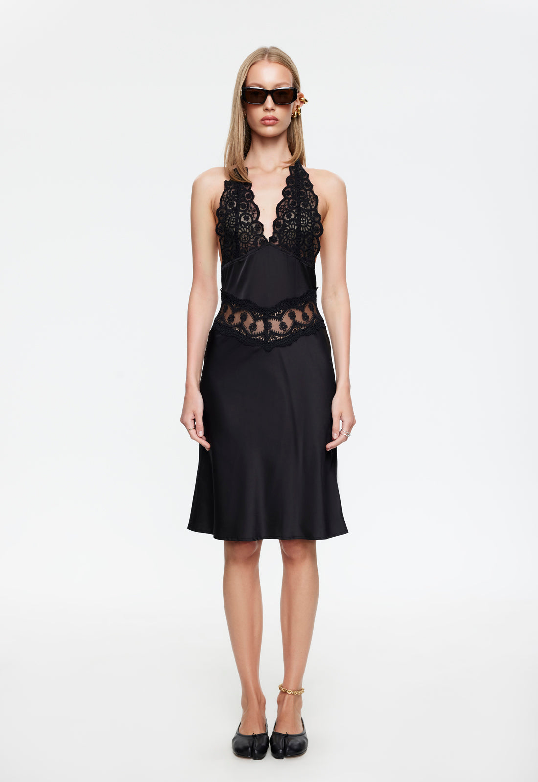 SOLANA MIDI DRESS - ONYX Lioness Fashion