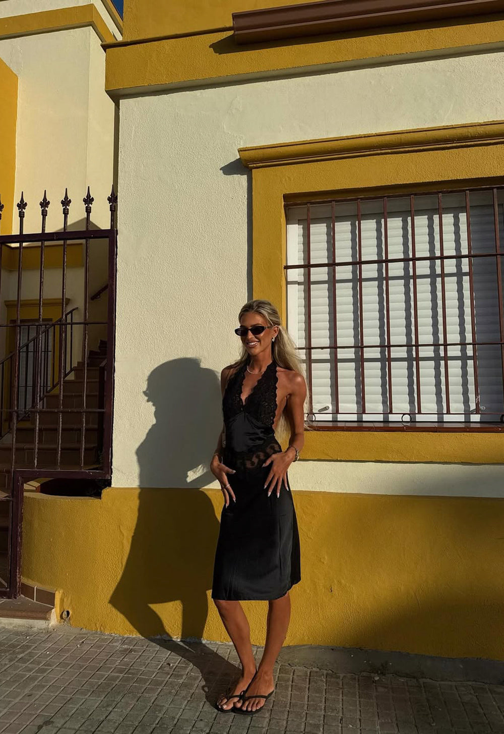 SOLANA MIDI DRESS - ONYX Lioness Fashion