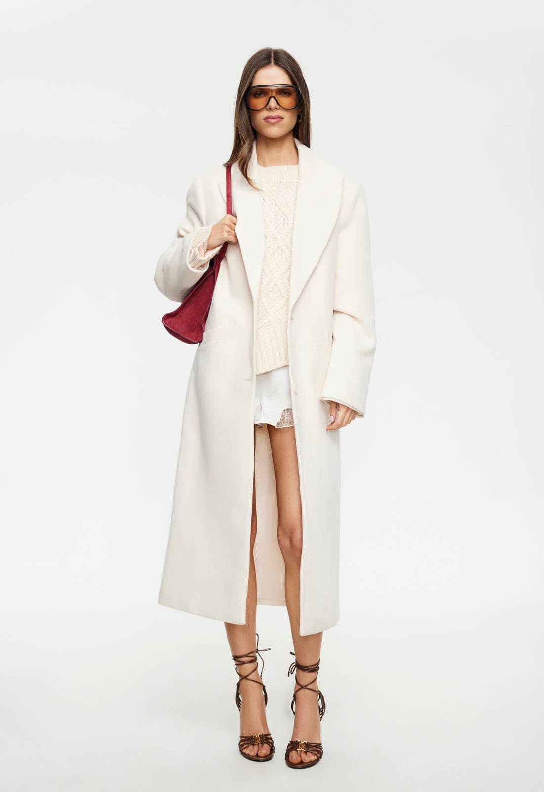 OLSEN COAT - CREAM Lioness Fashion
