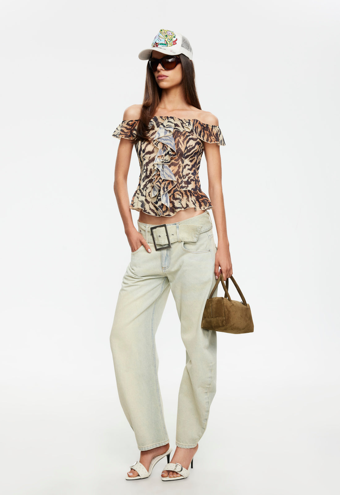 Truffle Ruffle Top - Tiger Lioness Fashion