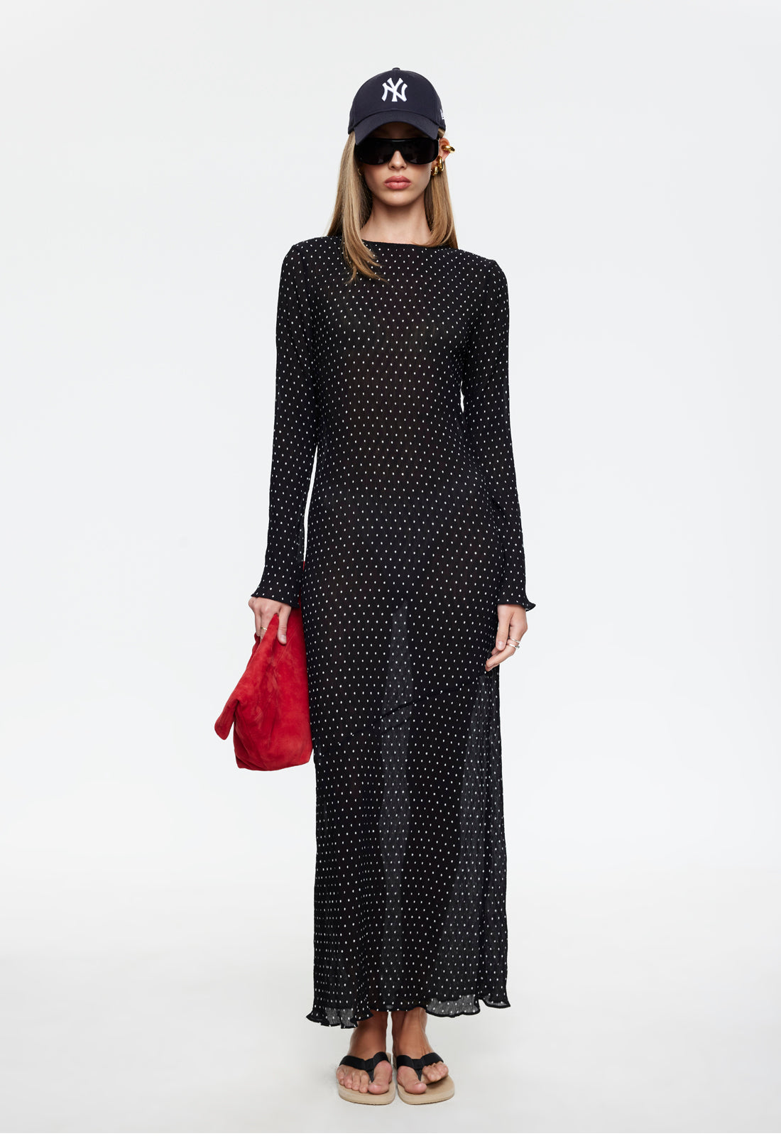 HAVEN MAXI DRESS - NOIR POLKA Lioness Fashion