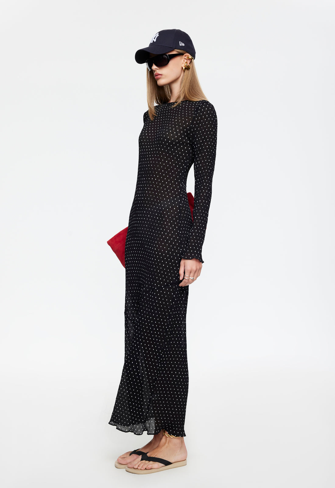 HAVEN MAXI DRESS - NOIR POLKA Lioness Fashion