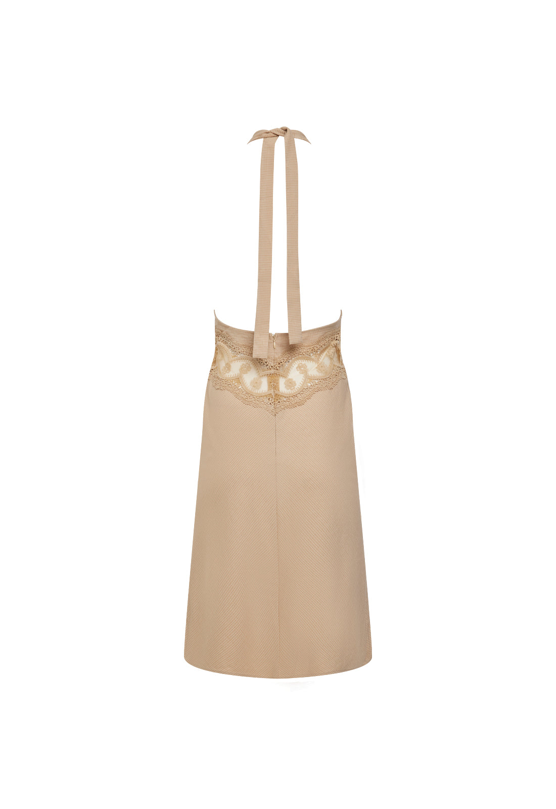 SOLANA MIDI DRESS - BEIGE PLAID Lioness Fashion