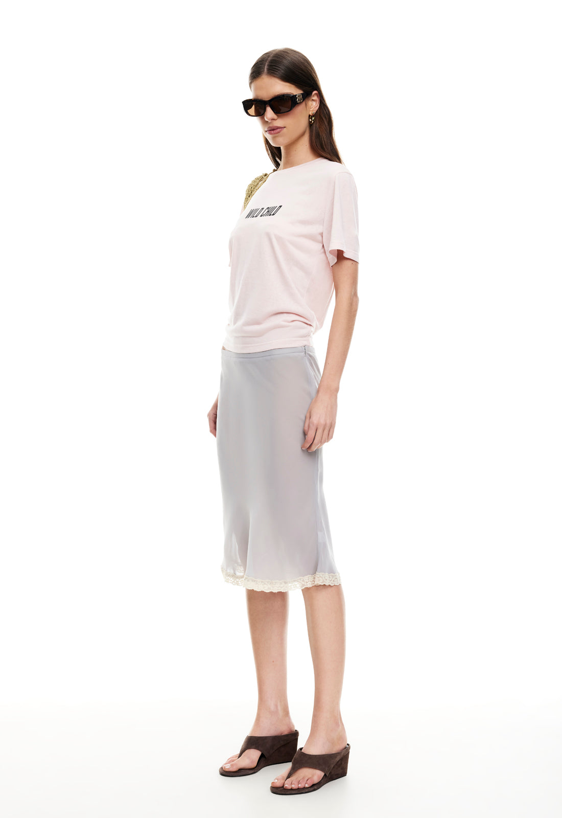 SHORELINE MIDI SKIRT - ASH Lioness Fashion