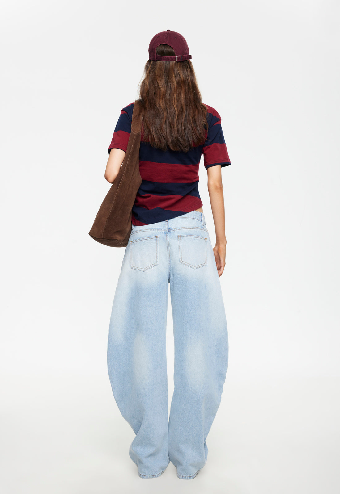 In Transits Tee - Burgundy Stripe Lioness Fashion