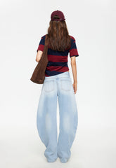 In Transits Tee - Burgundy Stripe Lioness Fashion