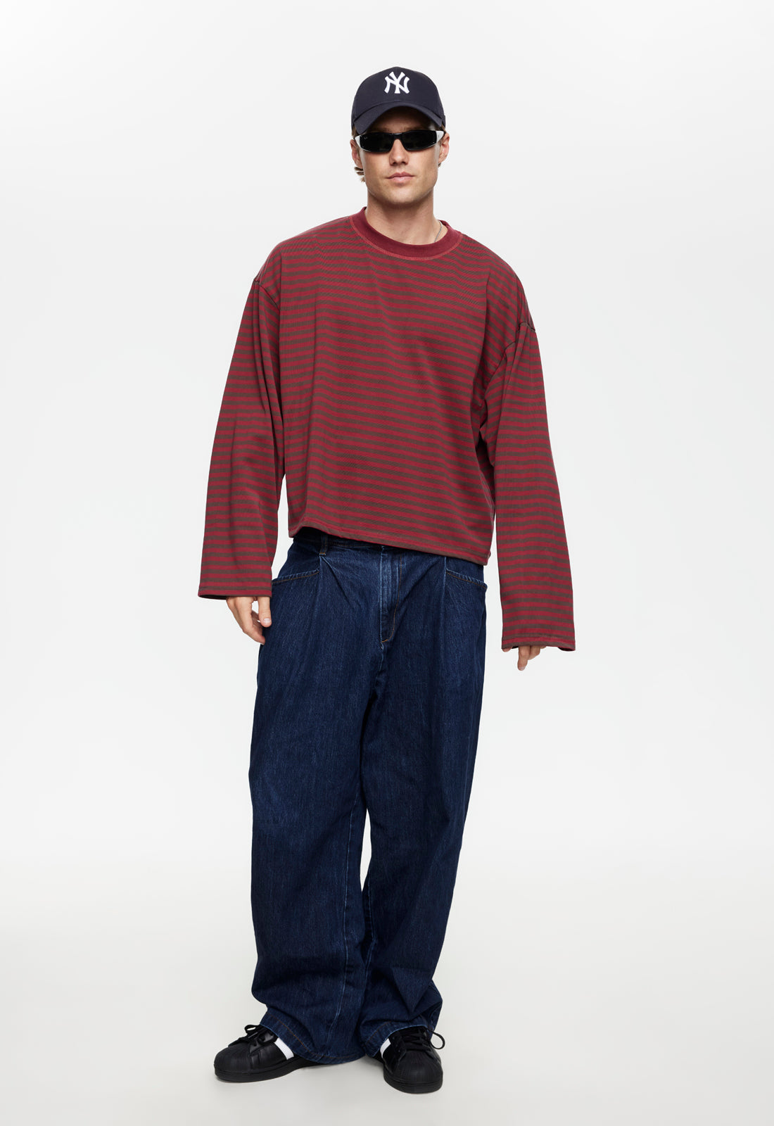 BLOOM LONG SLEEVE - CHOCOLATE WINE STRIPE Lioness Fashion