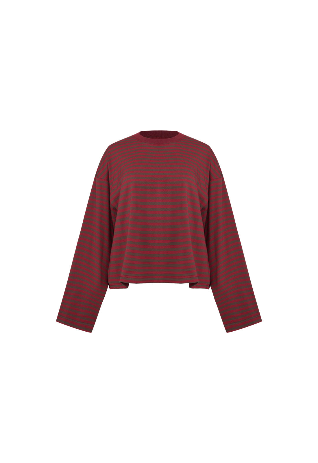 BLOOM LONG SLEEVE - CHOCOLATE WINE STRIPE Lioness Fashion