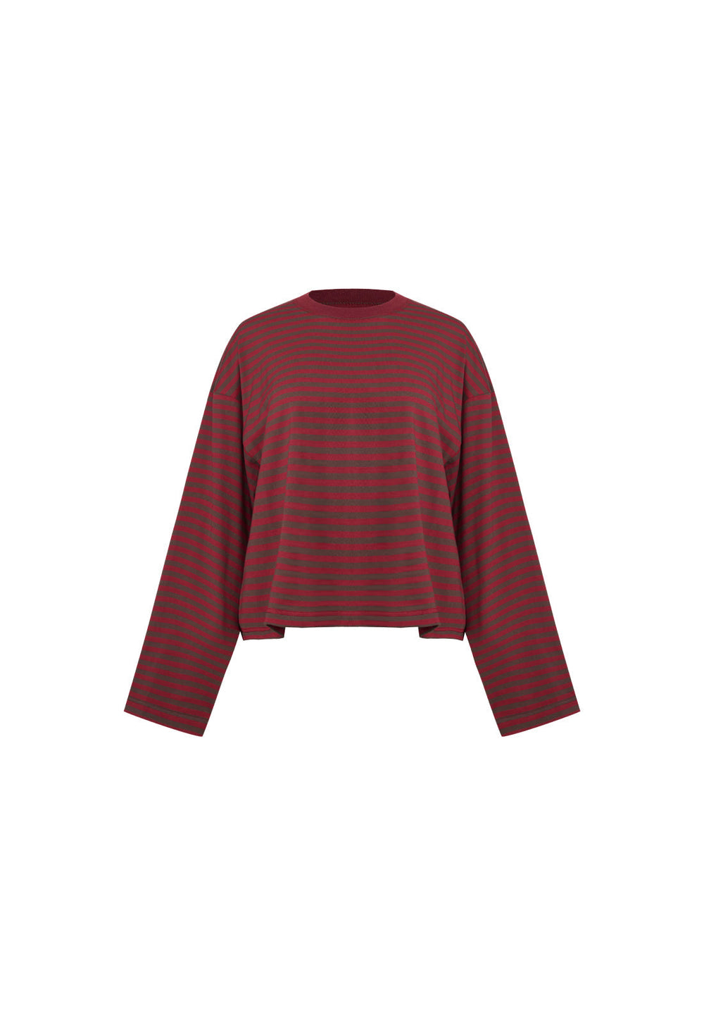 BLOOM LONG SLEEVE - CHOCOLATE WINE STRIPE Lioness Fashion