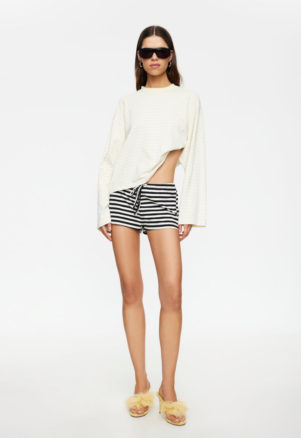 BLOOM LONG SLEEVE - LEMON STRIPE Lioness Fashion