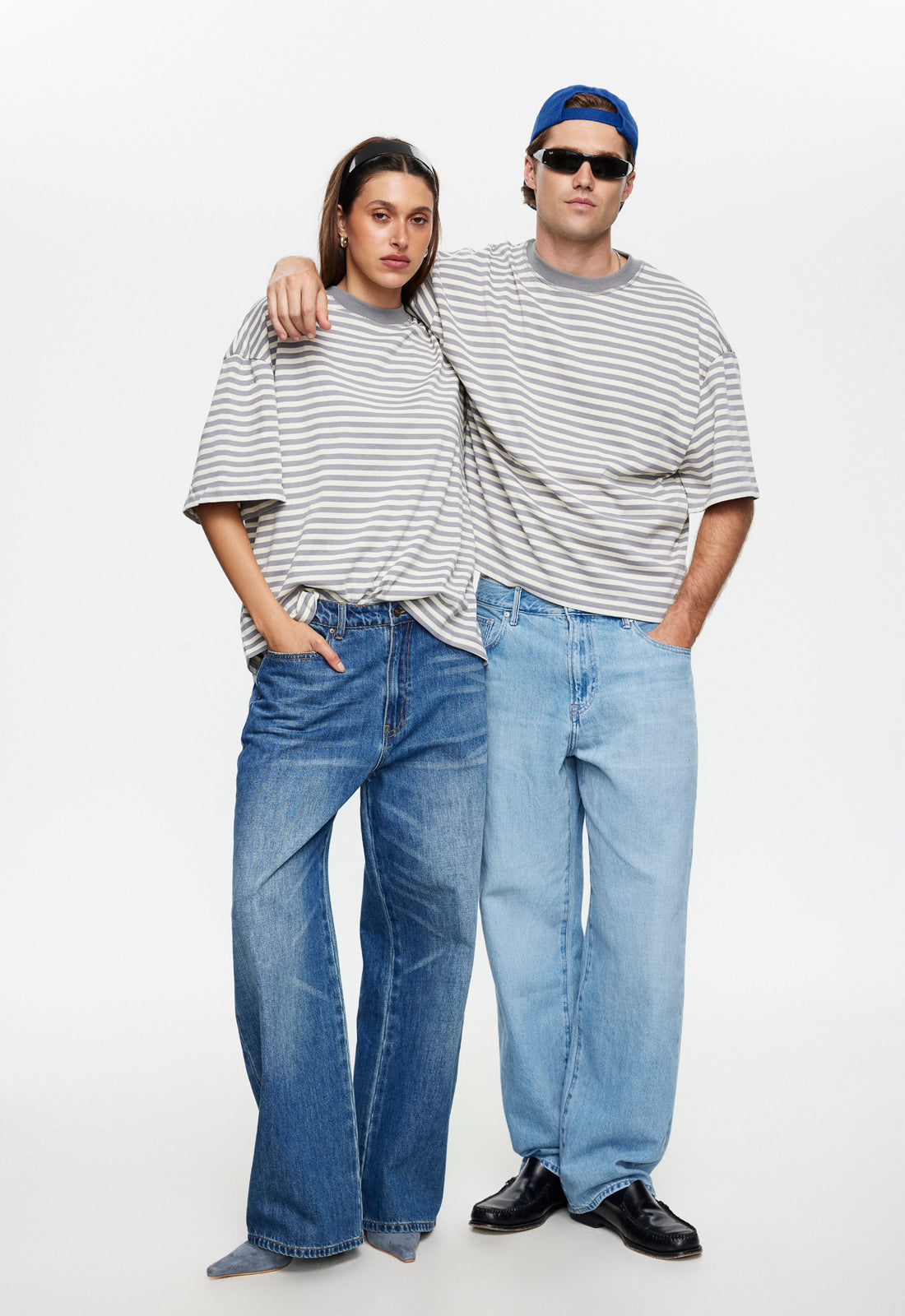 Bloom Short Sleeve - Ash Stripe Lioness Fashion