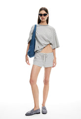 Bloom Short Sleeve - Ash Stripe Lioness Fashion