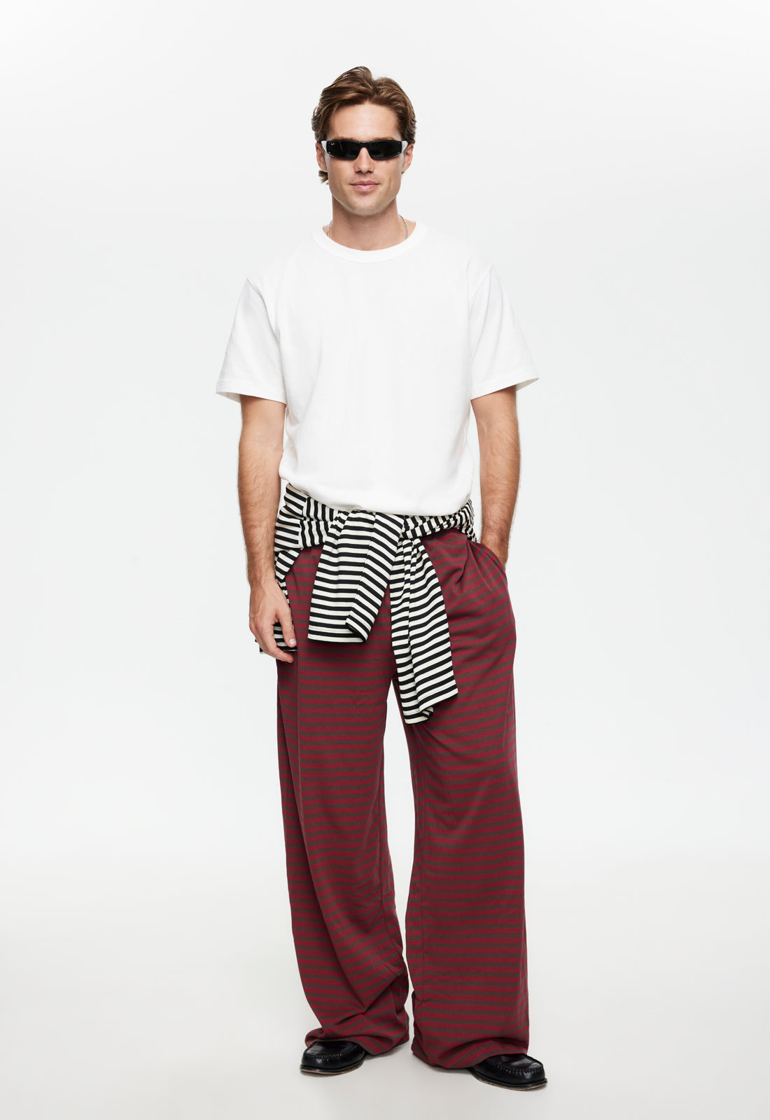 Bloom Pant - Chocolate Wine Stripe Lioness Fashion