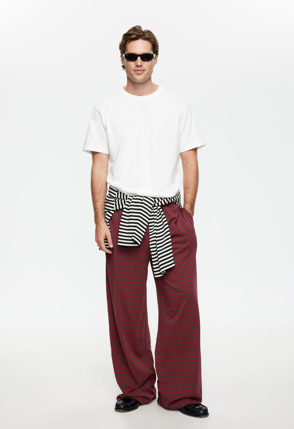 Bloom Pant - Chocolate Wine Stripe Lioness Fashion