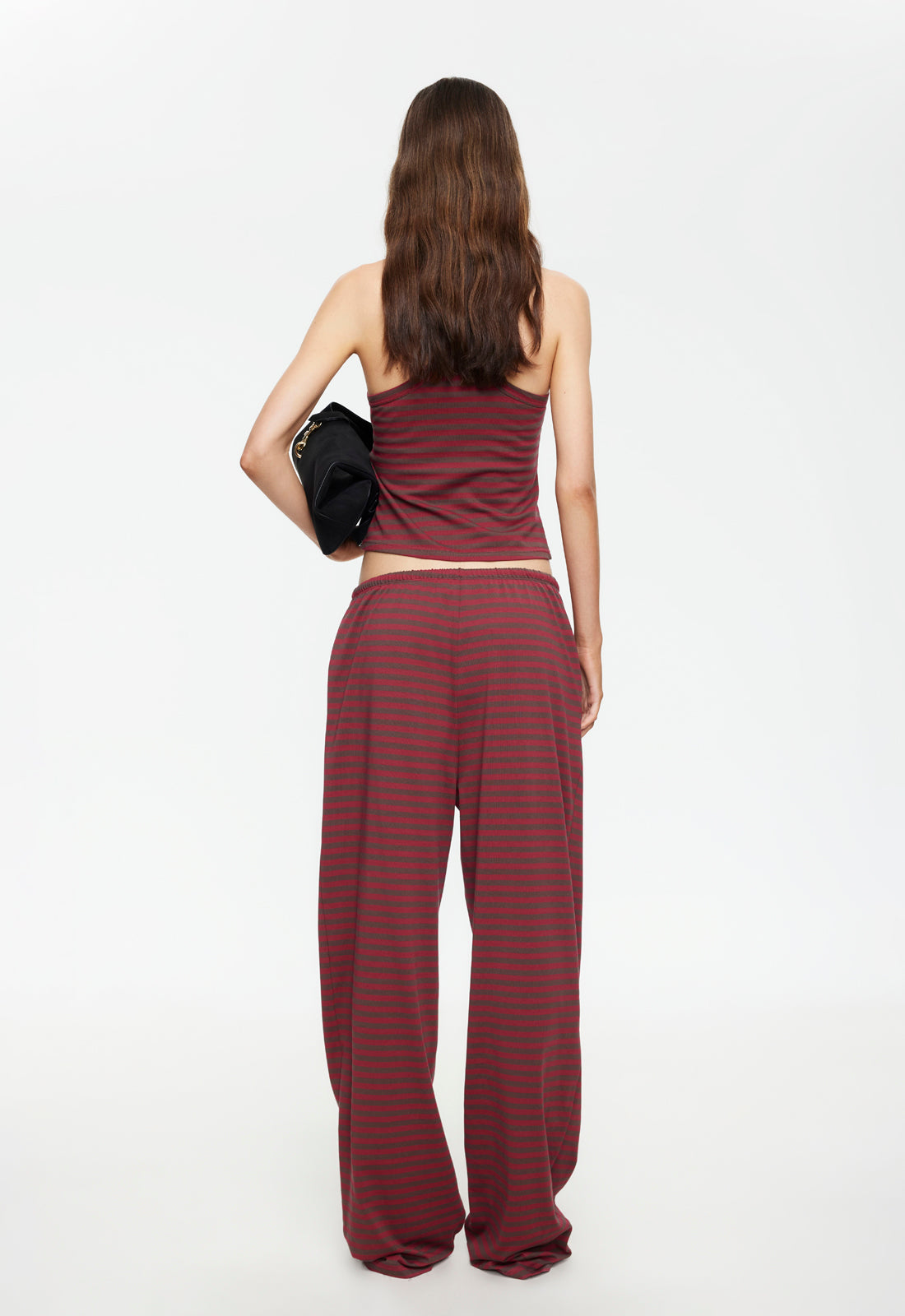 Bloom Pant - Chocolate Wine Stripe Lioness Fashion