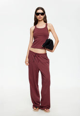 Lucky Cami - Chocolate Wine Stripe Lioness Fashion