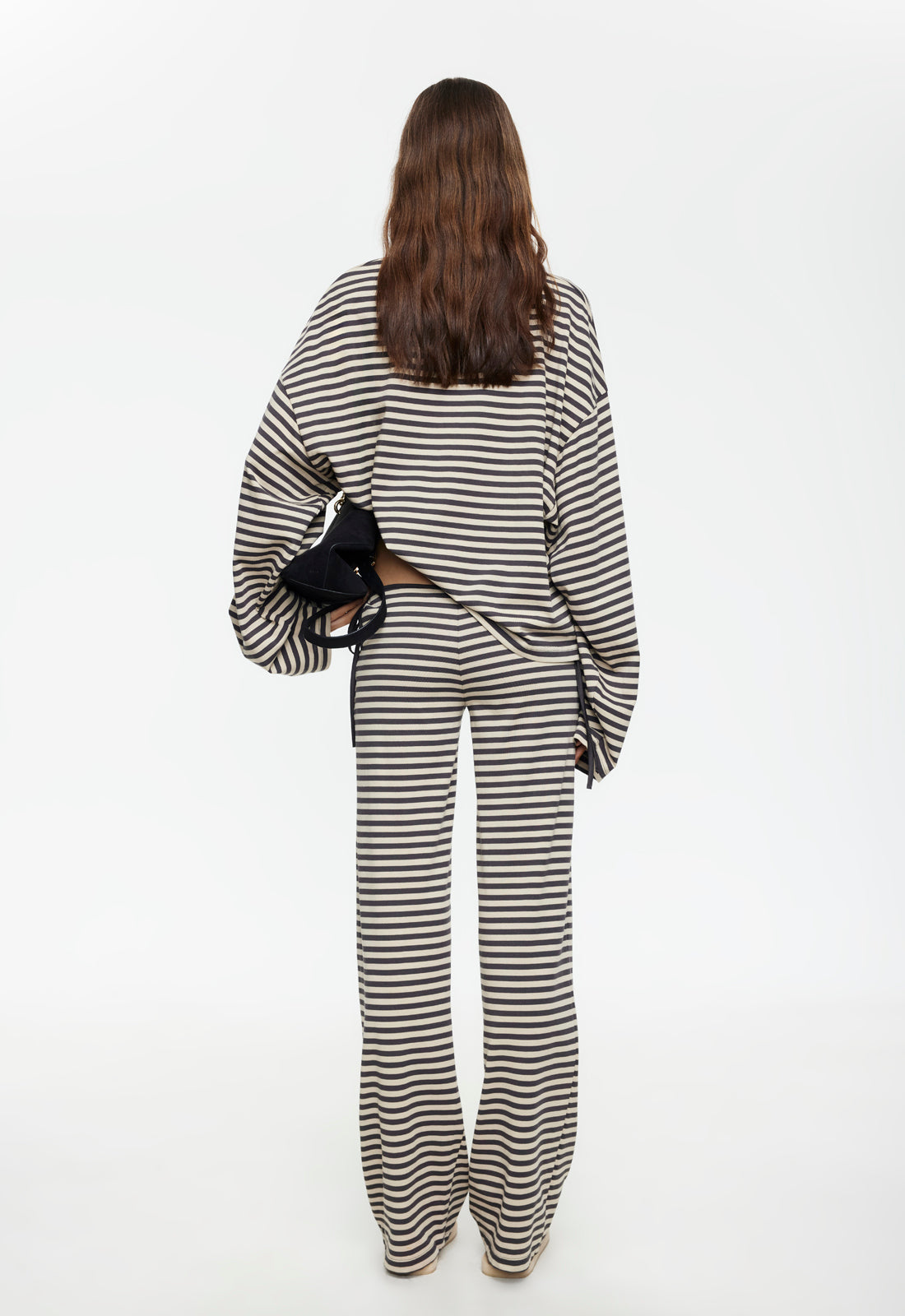 Bloom Tie Pant - Slate Stripe Lioness Fashion