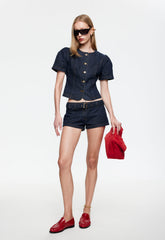 AFTERGLOW MINI SHORT - DARK DENIM Lioness Fashion