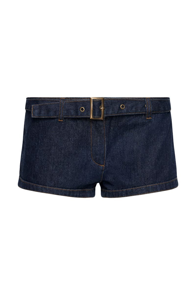 AFTERGLOW MINI SHORT - DARK DENIM Lioness Fashion