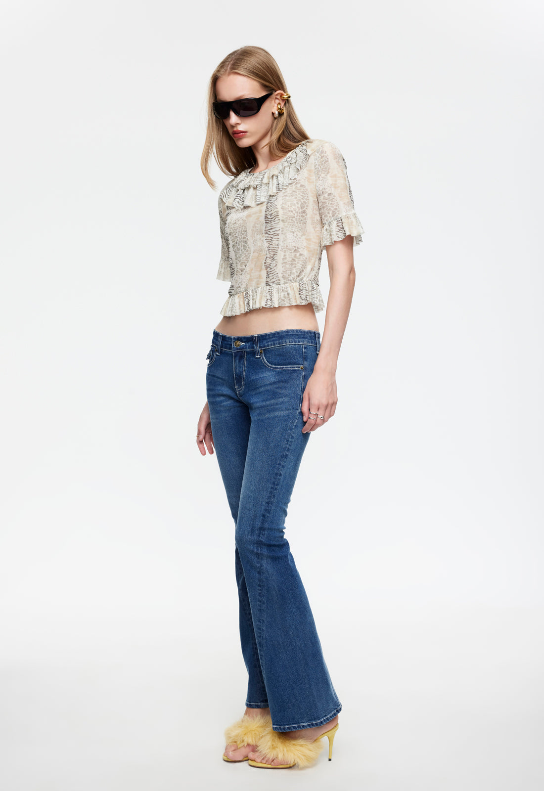 FIRST LIGHT BLOUSE - MULTI ANIMAL Lioness Fashion