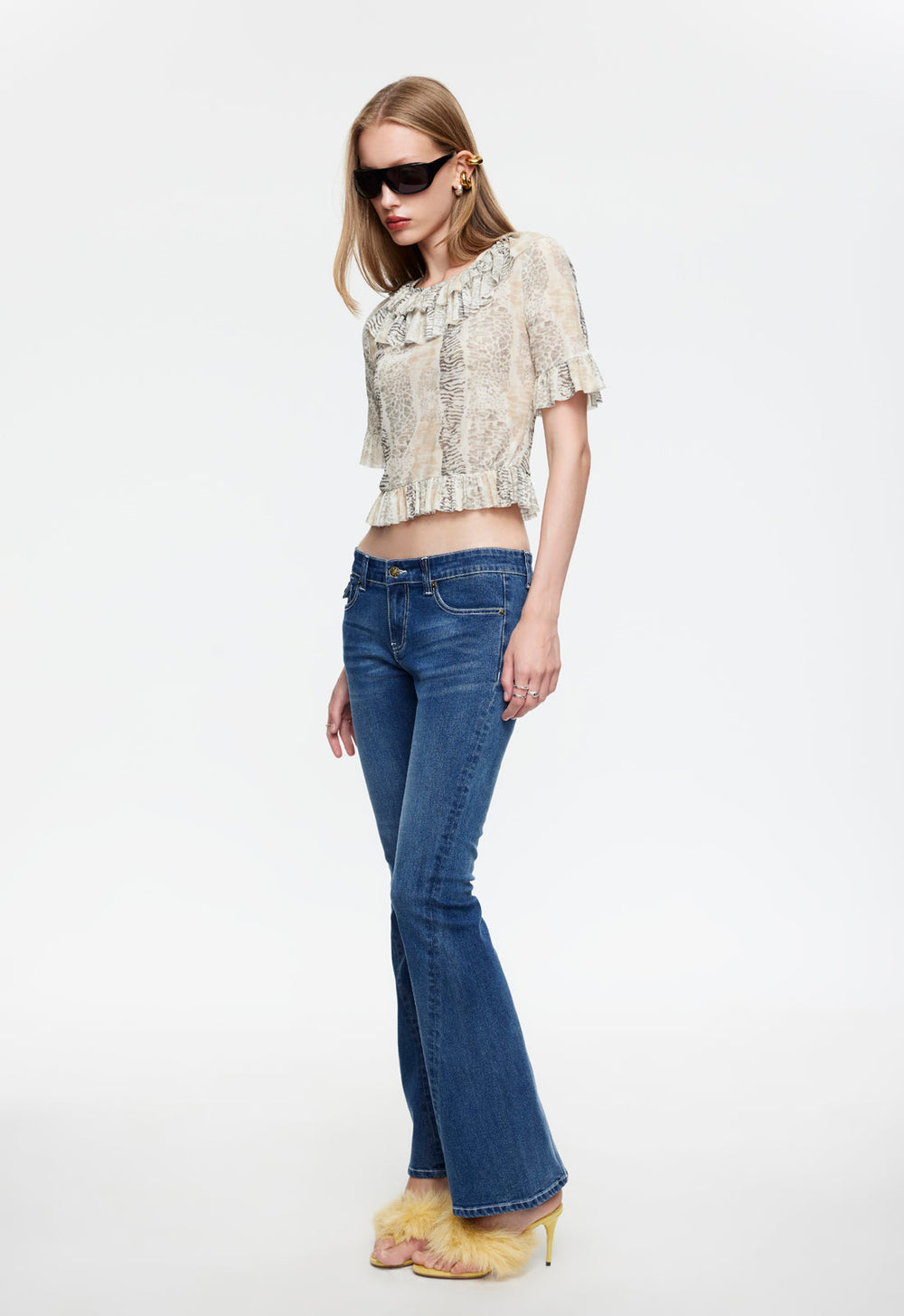 FIRST LIGHT BLOUSE - MULTI ANIMAL Lioness Fashion