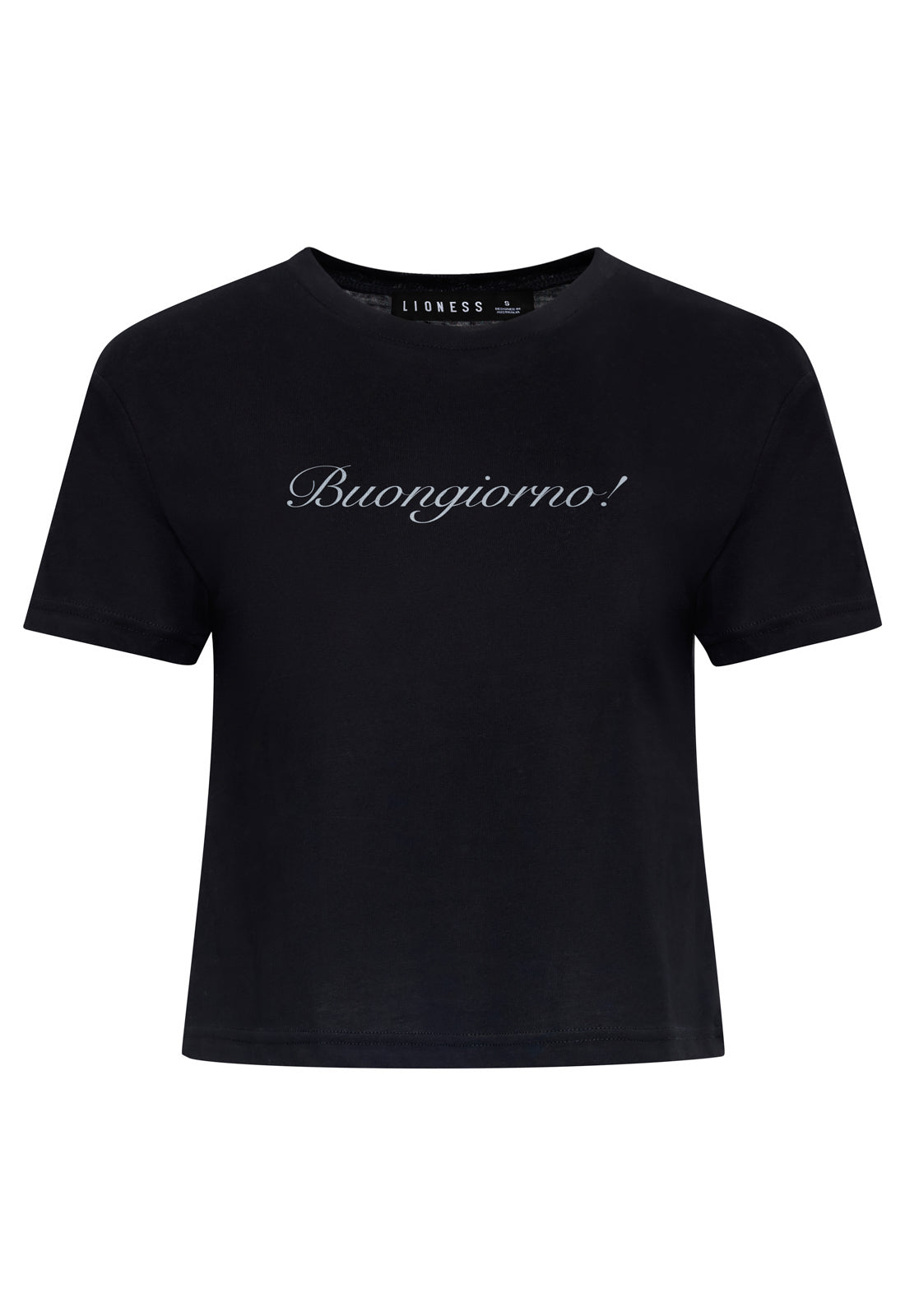 BUONGIORNO BABY TEE - NOIR Lioness Fashion