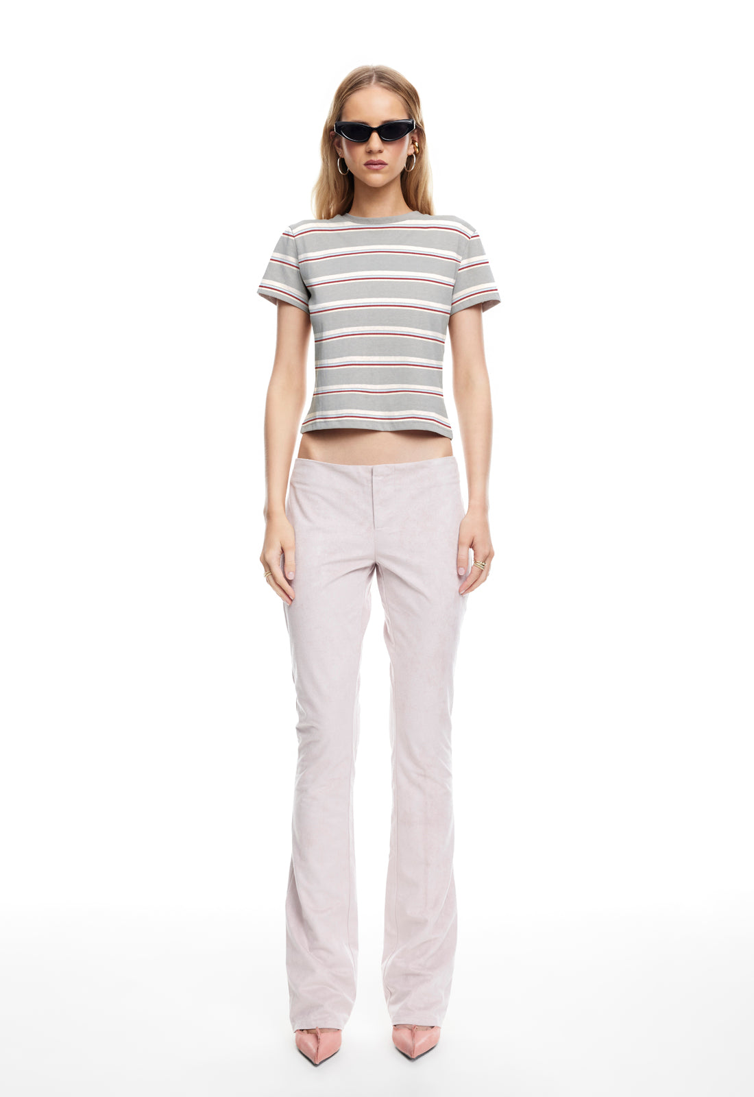 LOFT STRIPE TEE - ASH Lioness Fashion