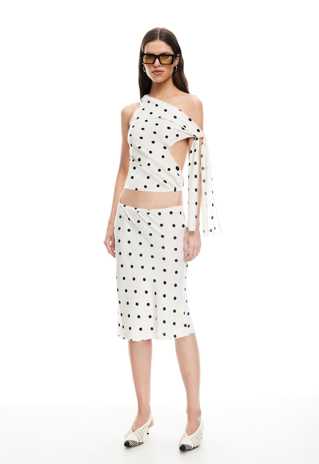 REVIVAL CAMI - CREAM POLKA Lioness Fashion