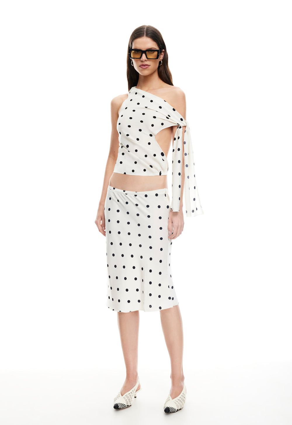 REVIVAL CAMI - CREAM POLKA Lioness Fashion