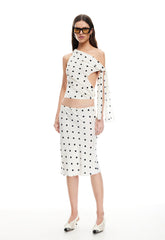 REVIVAL CAMI - CREAM POLKA Lioness Fashion