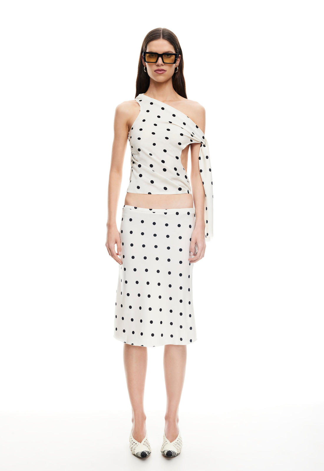 REVIVAL CAMI - CREAM POLKA Lioness Fashion