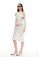 REVIVAL CAMI - CREAM POLKA Lioness Fashion