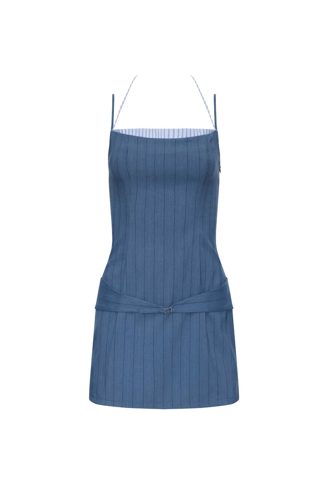 GLACÉ MINI DRESS - NAVY STRIPE Lioness Fashion