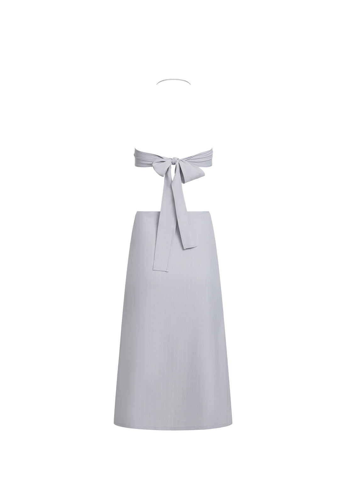 MOONLIT MIDI DRESS - LIGHT GREY PINSTRIPE Lioness Fashion