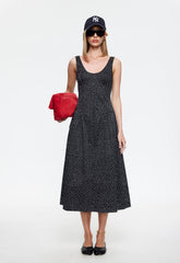 LUNA ROSA MAXI DRESS - NOIR POLKA Lioness Fashion