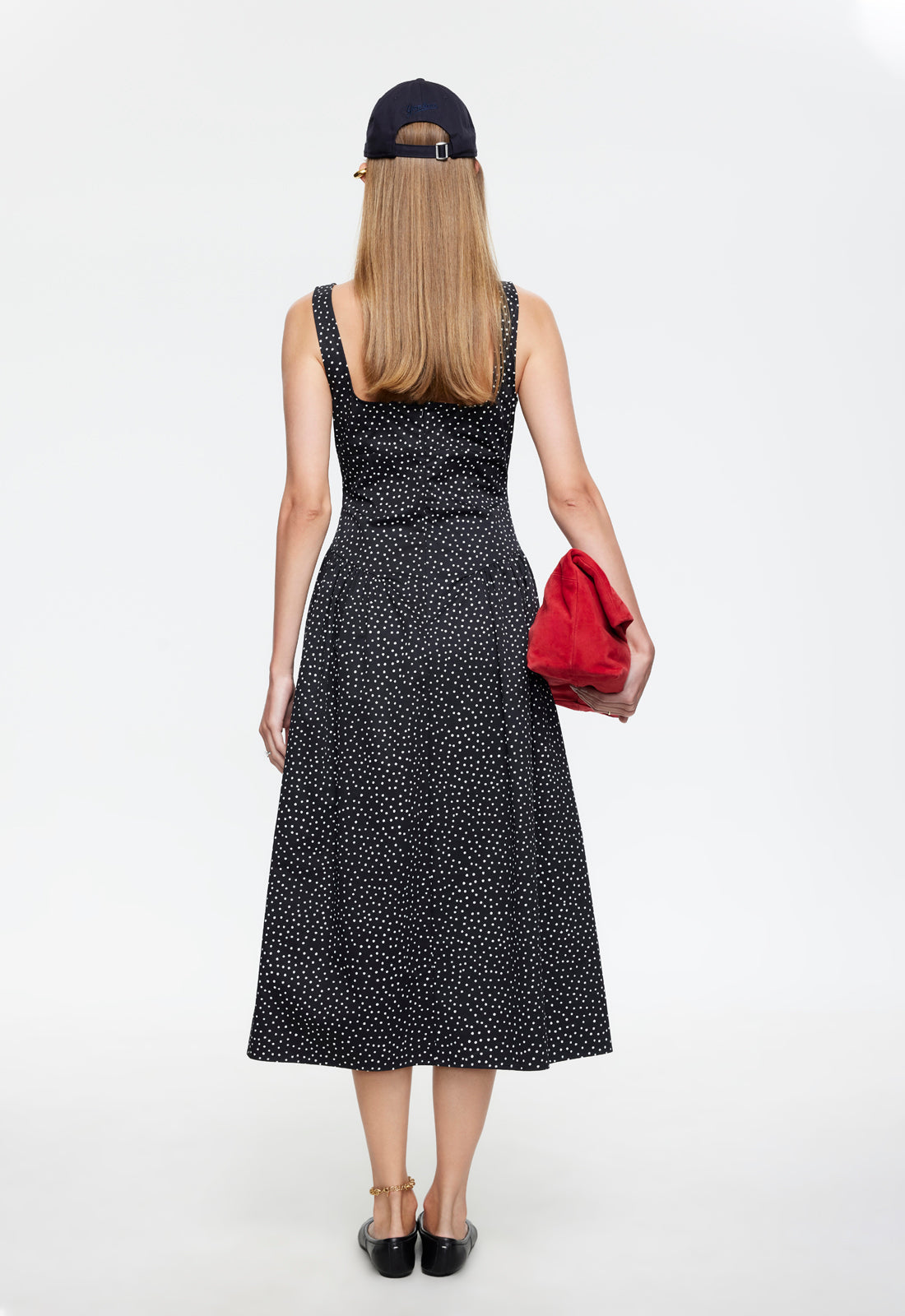 LUNA ROSA MAXI DRESS - NOIR POLKA Lioness Fashion