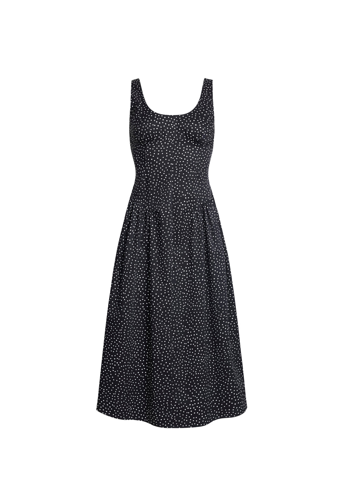 LUNA ROSA MAXI DRESS - NOIR POLKA Lioness Fashion
