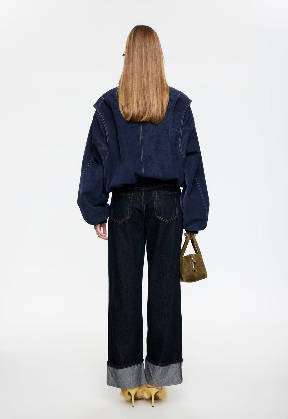 TOP MODEL CUFFED JEAN - DARK DENIM Lioness Fashion