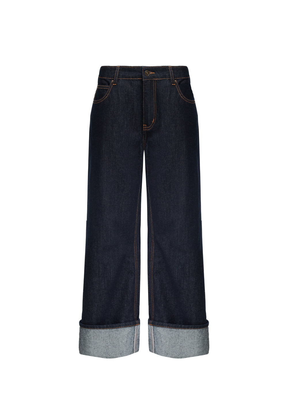 TOP MODEL CUFFED JEAN - DARK DENIM Lioness Fashion