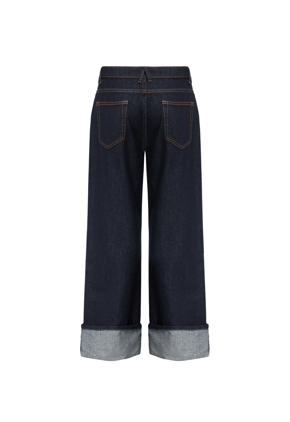 TOP MODEL CUFFED JEAN - DARK DENIM Lioness Fashion