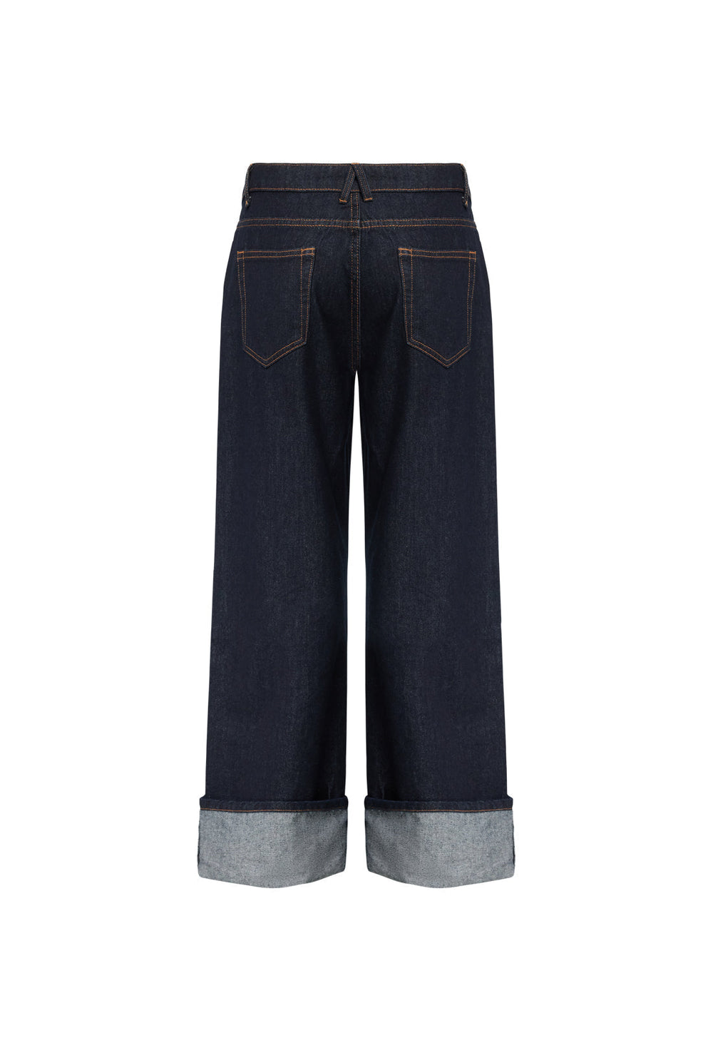 TOP MODEL CUFFED JEAN - DARK DENIM Lioness Fashion