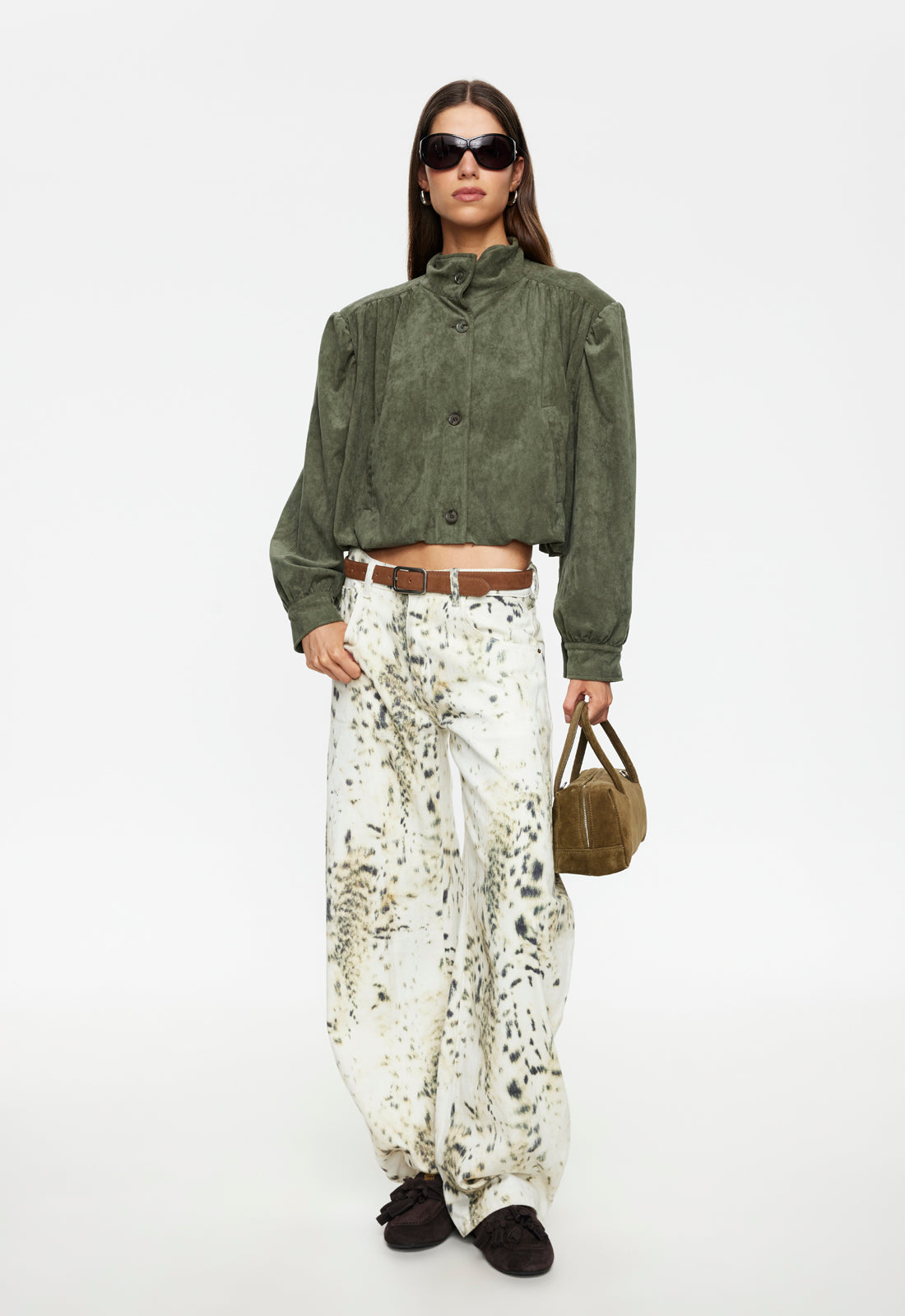 HORSESHOE JEAN - SNOW LEOPARD Lioness Fashion